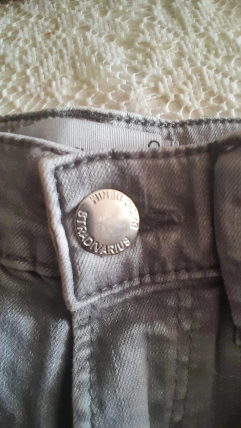 Jeans de color gris, Talla 36, Marca Stradivarius – photo 8